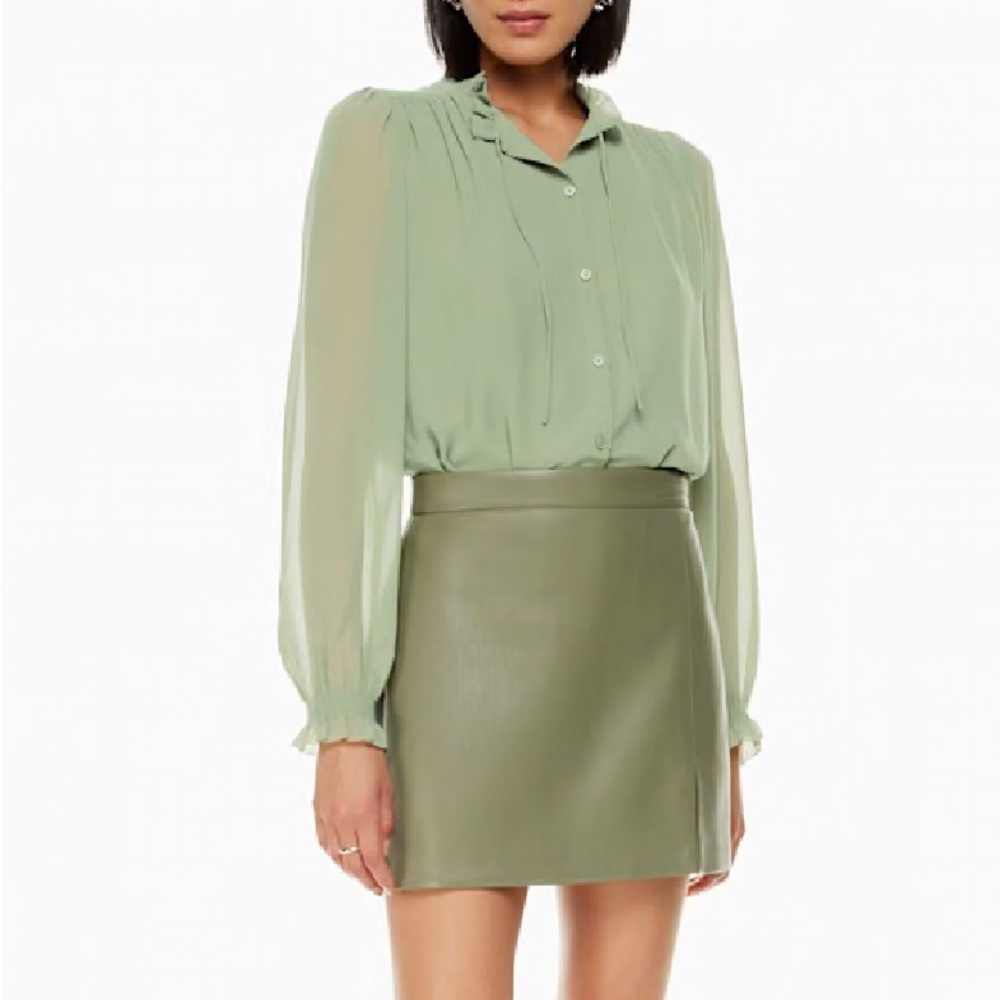 ARITZIA Wilfred Alexis Green Blouse - Size S